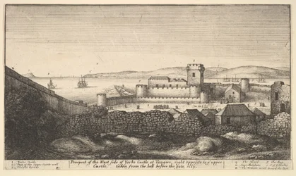 El lado oeste del castillo de Yorke, 1669