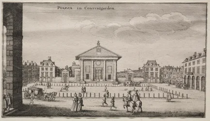Vistas de Londres: La plaza en Covent Garden