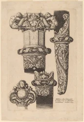 Ornamentación para una daga y vaina