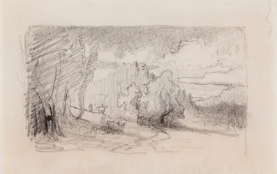 Paisaje, boceto compositivo