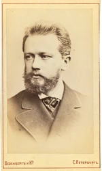 Piotr Tchaikovsky, compositor ruso, siglo XIX