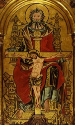 Retablo con la Trinidad