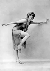 Bailando descalzo al estilo griego, siglo XIX