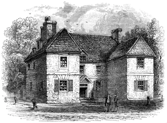 Casa de William Penn, Filadelfia, Pensilvania, finales del siglo XVII-principios del siglo XVIII c1880