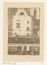 Casas frente a la iglesia de San Bavón en el Oude Groenmarkt de Haarlem
San Bavón, Haarlem (título original)