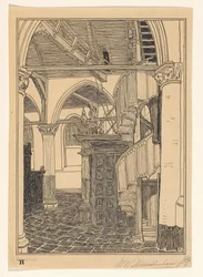 Interior de la Noorderkerk en Hoorn
