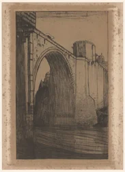 Puente de Alcántara sobre el Tajo en Toledo
Toledo, el puente viejo (título original)
