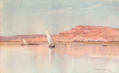 En el Nilo, c1900