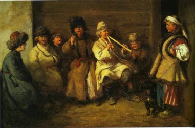 Niños cantando en Pascua