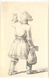 Hombre caminando con un saco