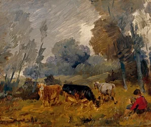 en el pasto