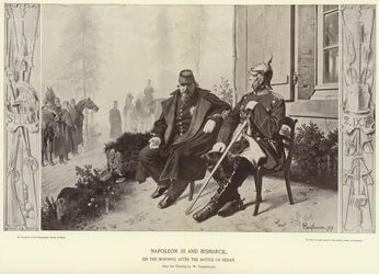 Napoleón III y Bismarck la mañana después de la Batalla de Sedán