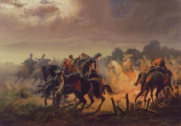 Alerta Nocturna, puesto avanzado de Húsares en la Campaña Italiana 1848-49, 1862