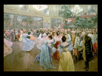 Baile de la corte en el Hofburg, 1900