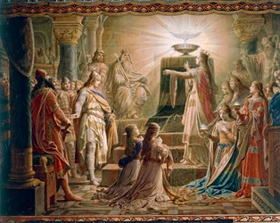 El milagro del Grial, de la saga de Lohengrin, Salón