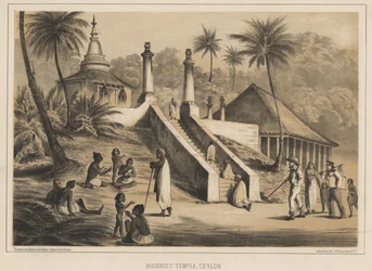 Templo Budista, Ceilán, 1855