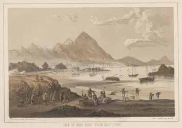 Vista de Hong Kong desde East Point, 1855