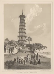 Pagoda y anclaje de Whampoa, 1855