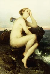 Una ninfa junto al mar