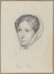 Agnes von Felsen, c.1822 (grafito)