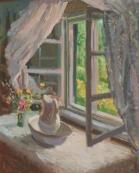 ventana con fregadero