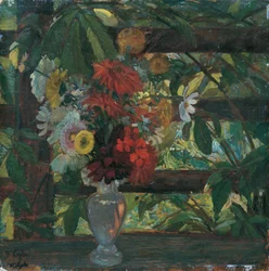 cenador con flores