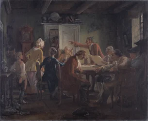 Collegium Politicum. De "El Tinker Político" de Ludvig Holberg, Acto I, Escena 2.