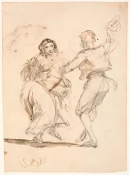 Pareja italiana bailando