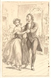La primera pareja en el baile