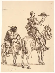 Don Quijote observa su casco
