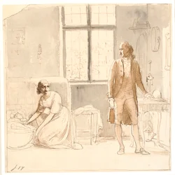 Goethe con la Viuda en Roma