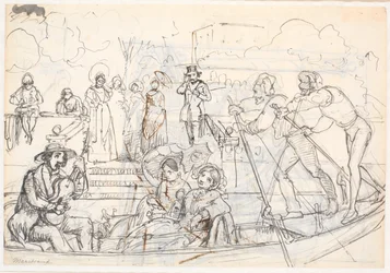 Escena de góndola en Venecia