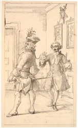 Jepser compara la espalda de Jacob von Thyboe con el asta de la veleta