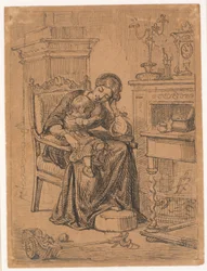 Madre e hijo. Interior
