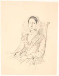 Retrato de Sophie Frederikke Raffenberg, sentada en un sillón