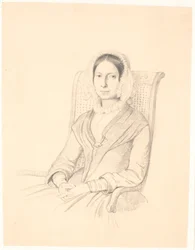 Retrato de Sophie Frederikke Raffenberg, sentada en un sillón