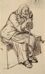 Anciana sentada