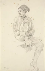 Pescador Joven Sentado