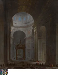 Interior de San Pedro en Roma