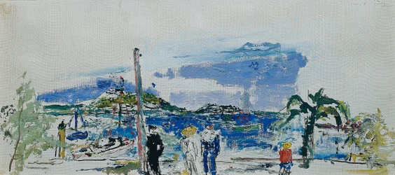 marineros en la playa