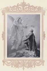 La Musa de Goethe, Zueignung (litografía)