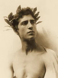 Estudio de un niño con una corona, Sicilia, c. 1898