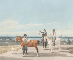 Jinetes cerca de Múnich, 1830