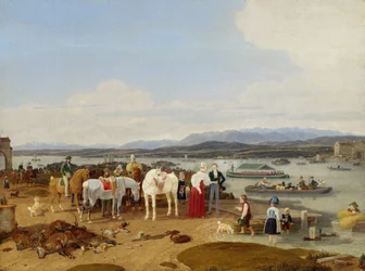 Después de la caza en el lago de Constanza