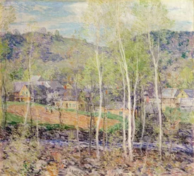 El pueblo en primavera