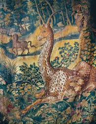 Tapiz Unicornio tejido en Bruselas (tapiz)