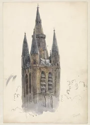 Torre de iglesia en Delft