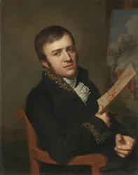 Jan (Bautista) Kobell II (1778-1814), pintor, con el uniforme de miembro del Real Instituto de Ciencias, Letras y Bellas Artes