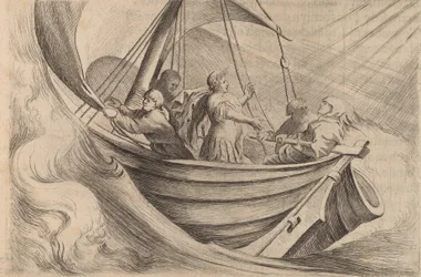 César cruzando mares tormentosos