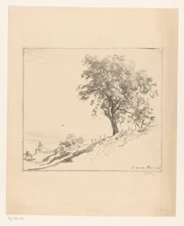 Paisaje con árbol en un dique en Dieren
Árbol en un dique (título original)
